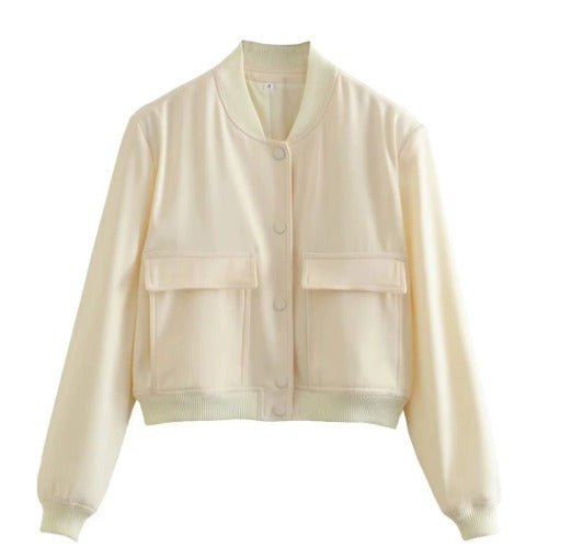 Women's Maven Cropped Bomber Jacket 0
