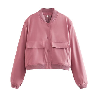 Women's Maven Cropped Bomber Jacket 10