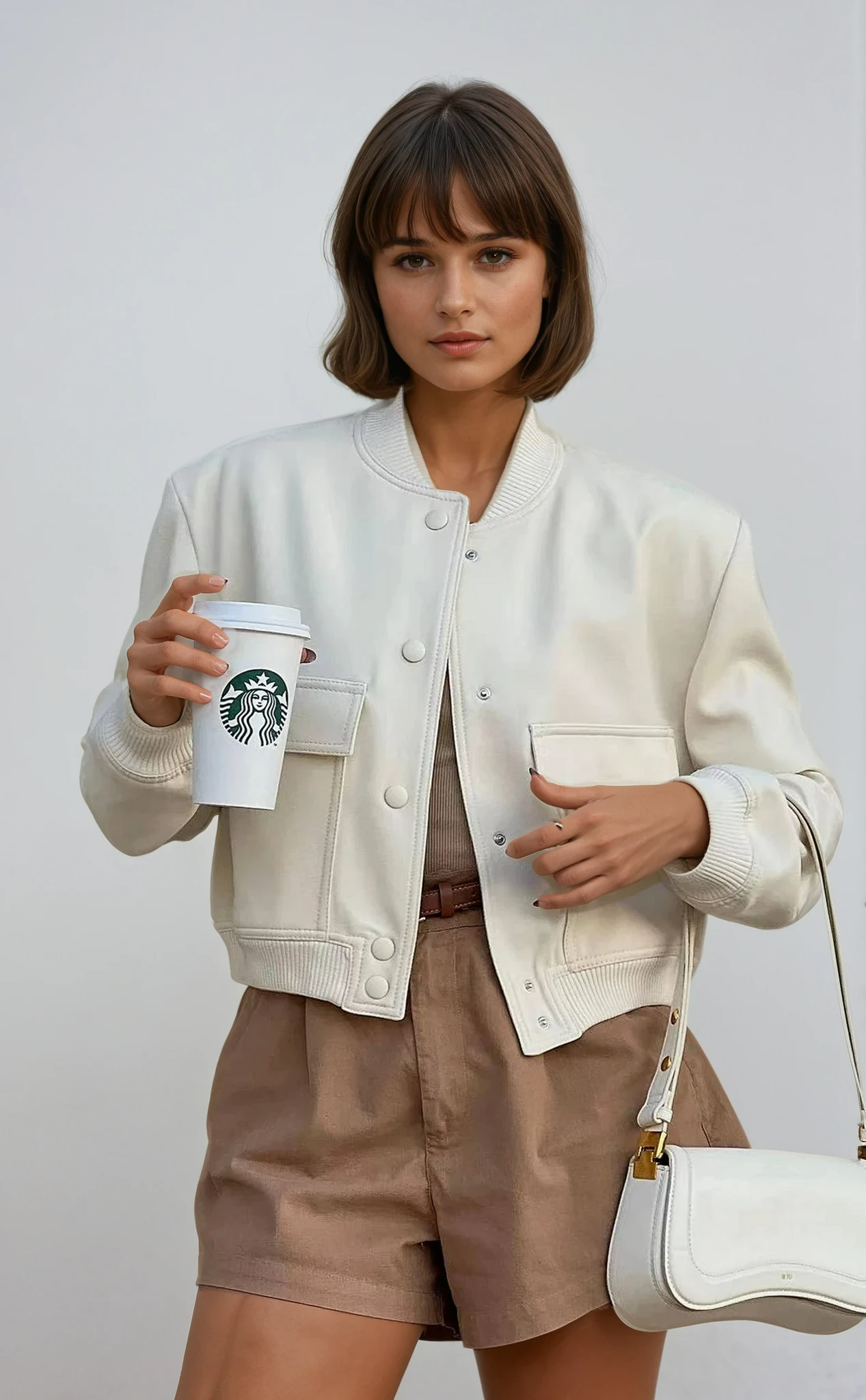 Women's Maven Cropped Bomber Jacket 1