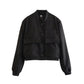Women's Maven Cropped Bomber Jacket 7