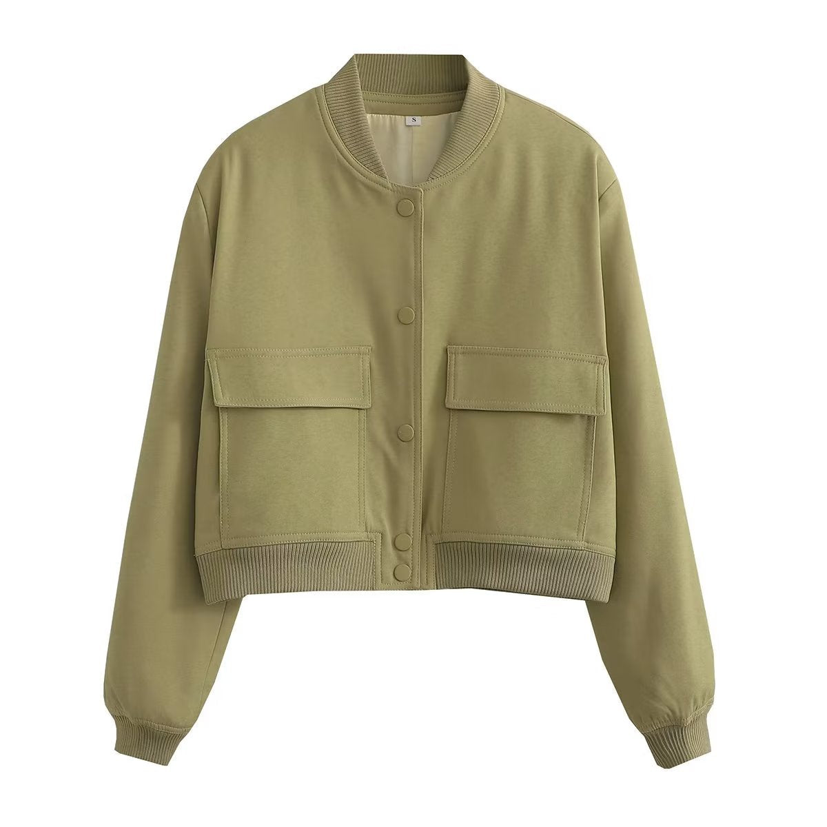 Women's Maven Cropped Bomber Jacket 9