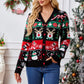 Women's Merry Xmas Holiday Knitted Cardigan Sweater 2