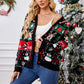 Women's Merry Xmas Holiday Knitted Cardigan Sweater 4