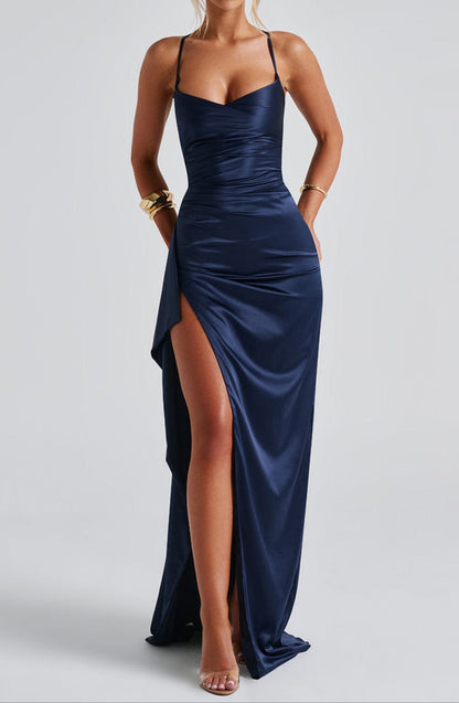 Women’s Navy Blue Evening Maxi Dress 4