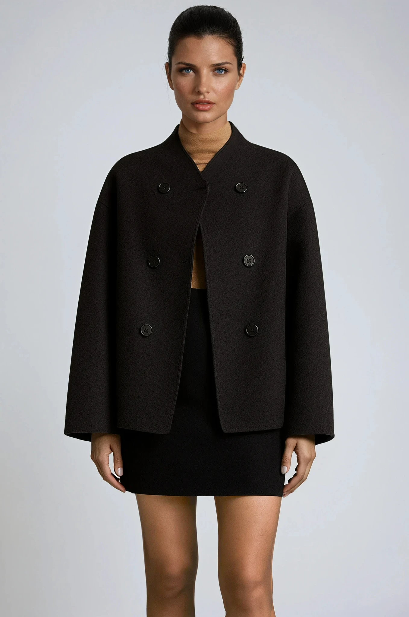Women's Oversized Double-Breasted Coat 0