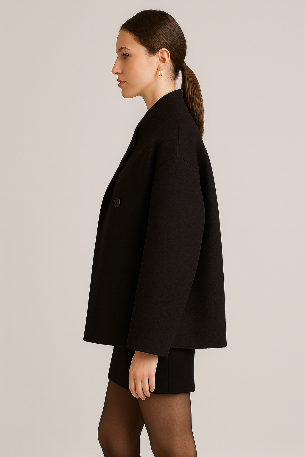 Women's Oversized Double-Breasted Coat 2