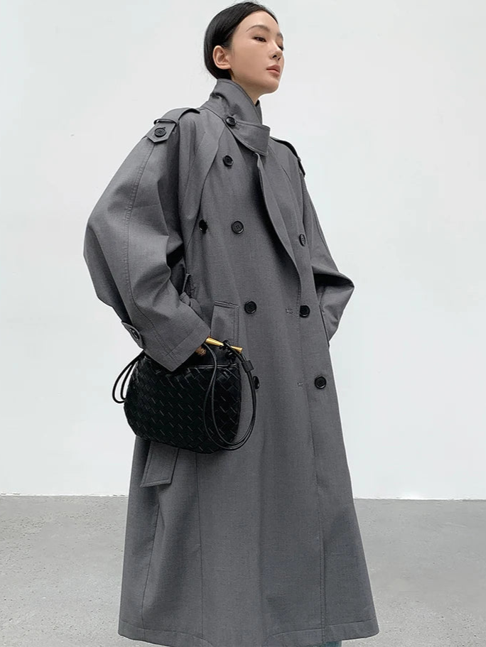 Women's Oversized Long Trench Coat 4