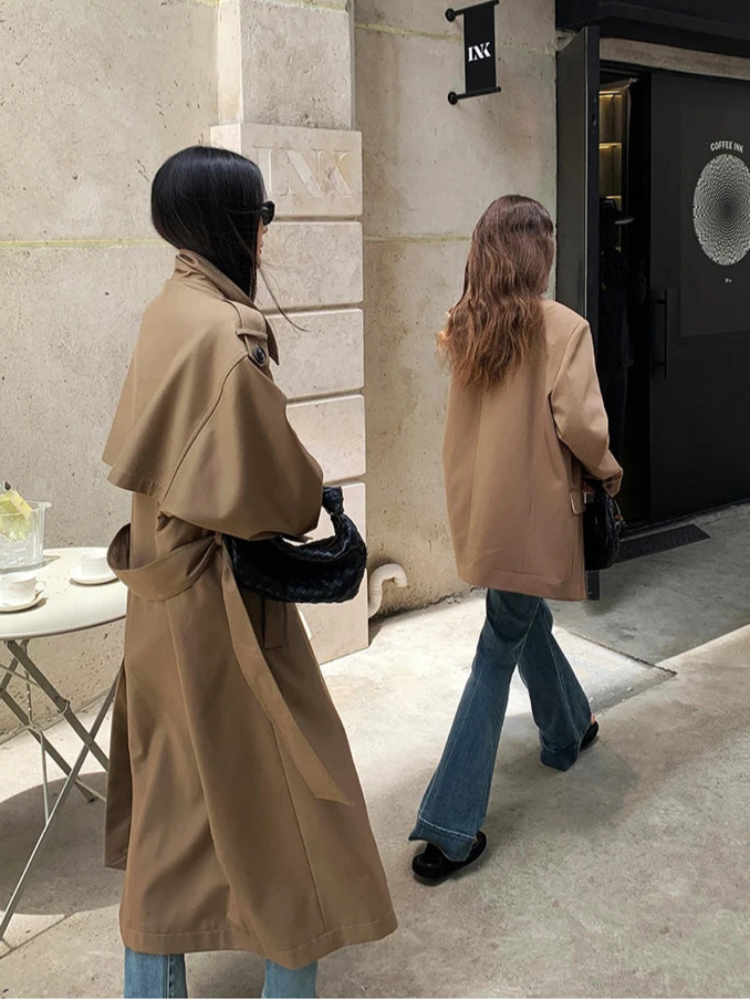 Women's Oversized Long Trench Coat 6