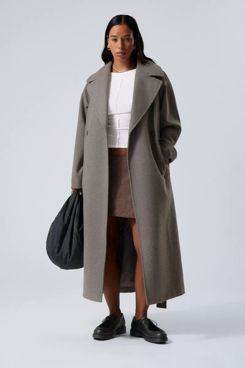 Women's Oversized Long Wool Coat 1