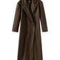 Women's Oversized Longline Double-Breasted Wool Coat 5