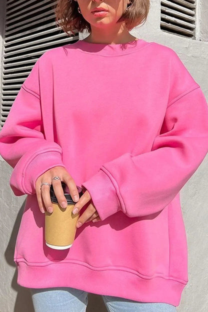 Women's Oversized sweatshirt with round neck 1