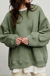 Women's Oversized sweatshirt with round neck 4