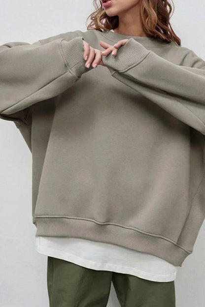 Women's Oversized sweatshirt with round neck 5