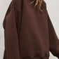 Women's Oversized sweatshirt with round neck 8