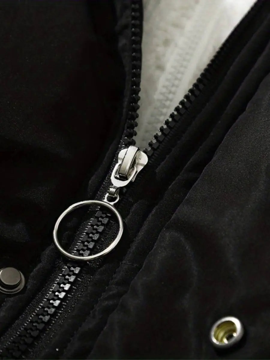 Women's Padded Winter Jacket with Fleece Lining 2