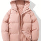 Women's Padded Winter Puffer Jacket with Hood 0