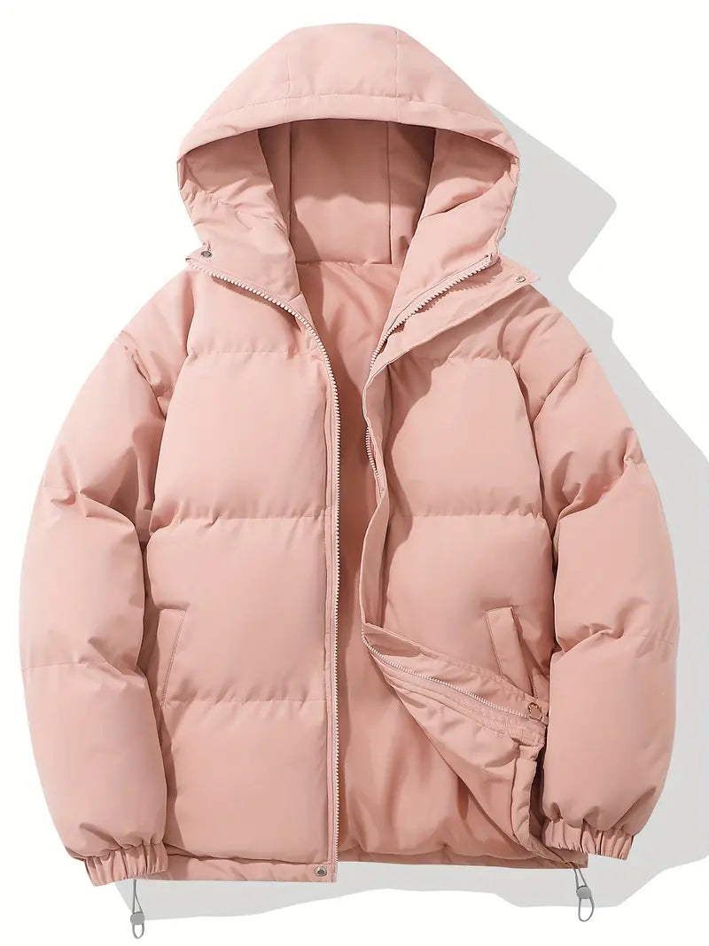 Women's Padded Winter Puffer Jacket with Hood 0