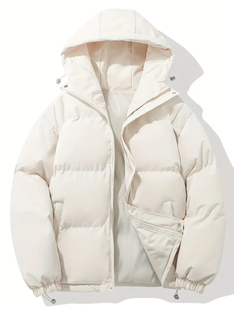 Women's Padded Winter Puffer Jacket with Hood 9
