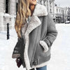 Women's Premium Faux Sheepskin Jacket With Belt And Pockets 1