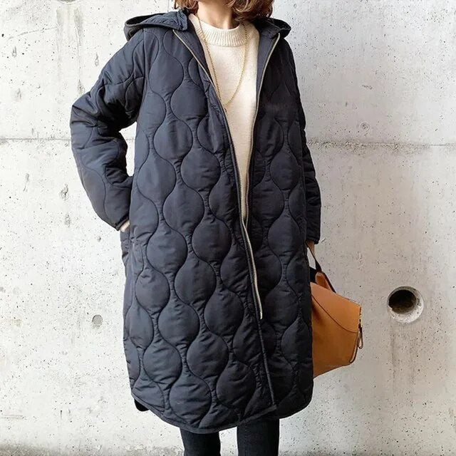 Women's Quilted Padded Oversized Jacket 0