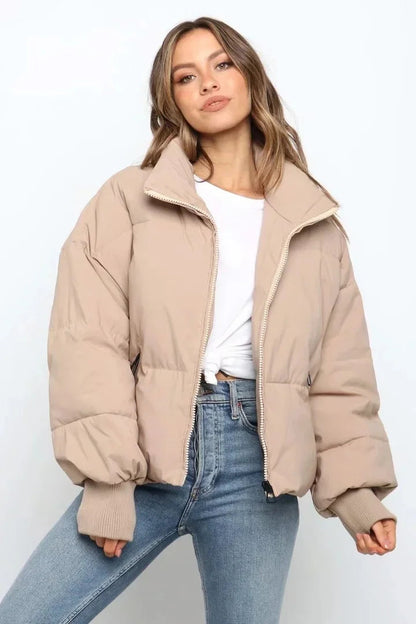 Women's Quilted Puffer Jacket 0