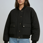 Women's Relaxed Quilted Bomber Jacket 1