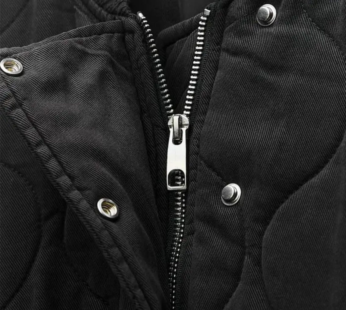 Women's Relaxed Quilted Bomber Jacket 3