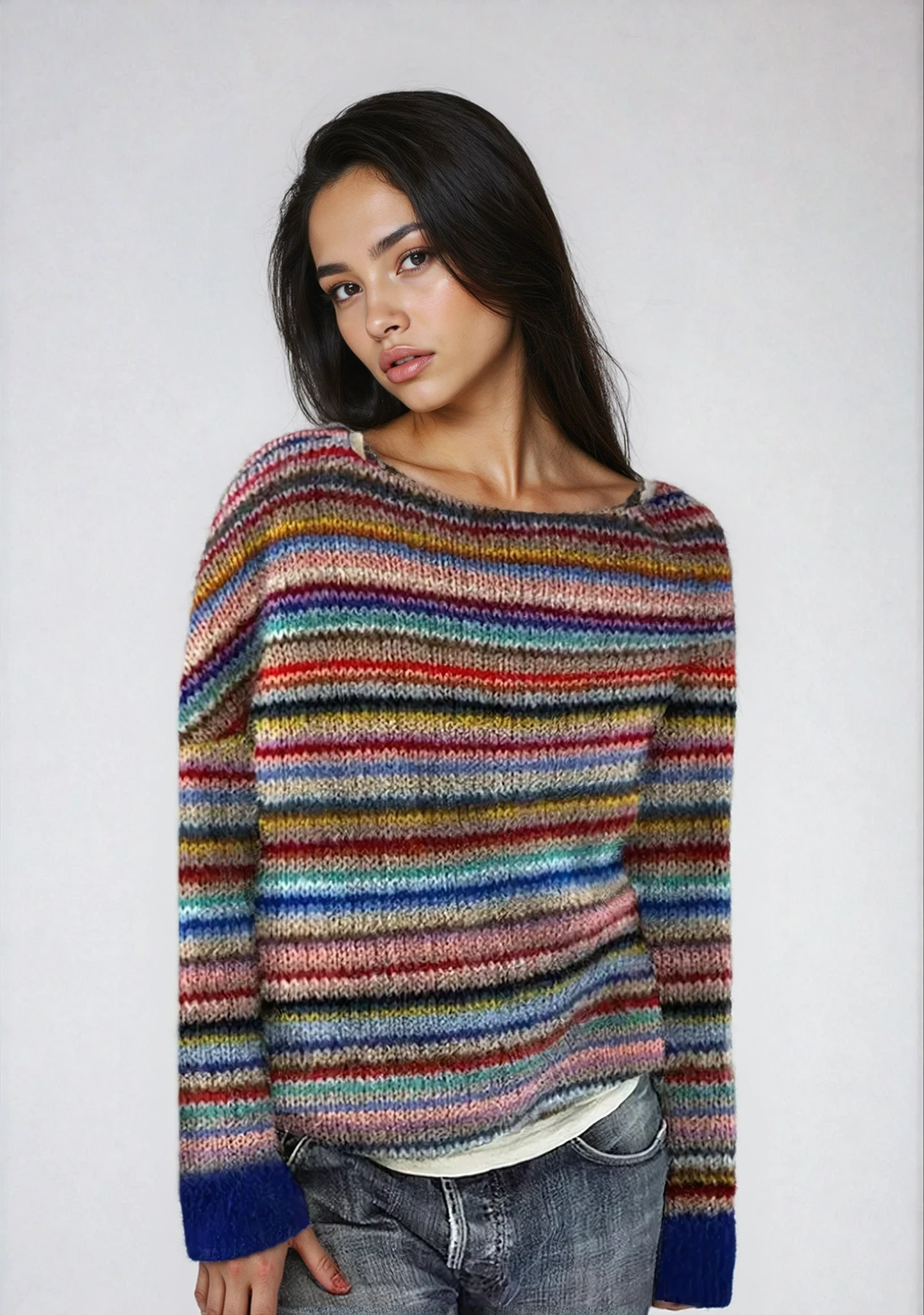 Women's Retro Knitted Sweater 1