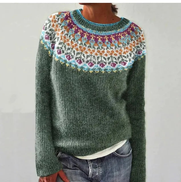 Women's Retro Knitted Sweater 3