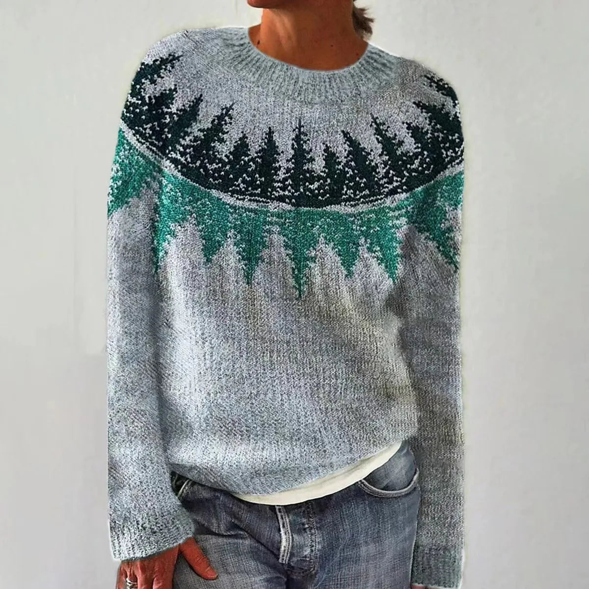Women's Retro Knitted Sweater 7