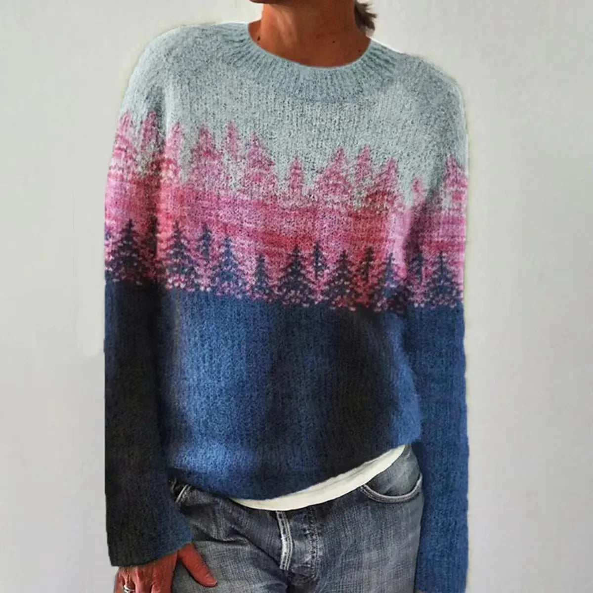 Women's Retro Knitted Sweater 8