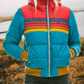 Women's Retro Striped Padded Puffer Jacket 5