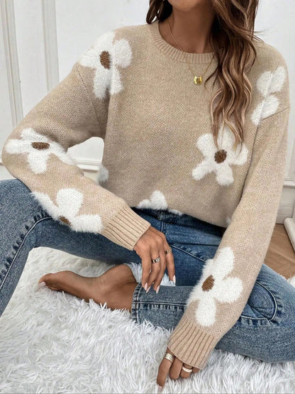 Women's Round Neck Knit Sweater 3