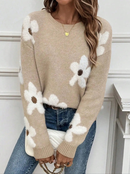 Women's Round Neck Knit Sweater 4