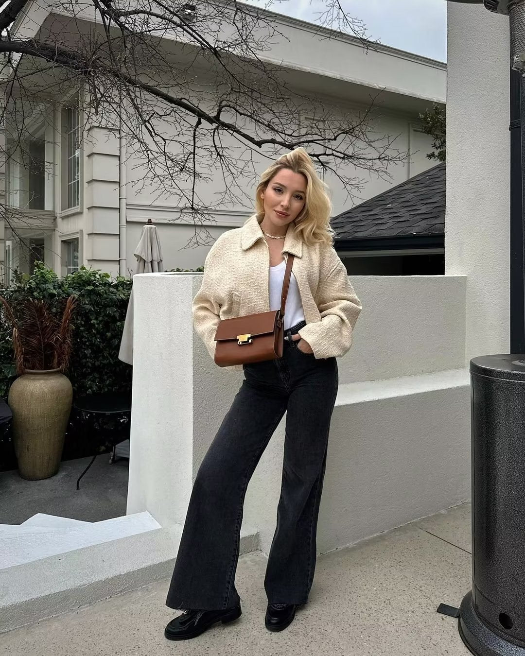 Women's Sadie Boucle Cropped Jacket 5