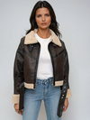 Women's Short Leather Winter Jacket 0