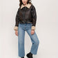 Women's Short Leather Winter Jacket 2
