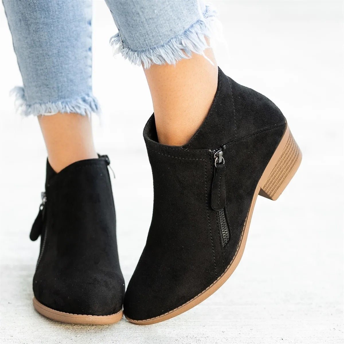 Women's Short Suede Ankle Boots 2