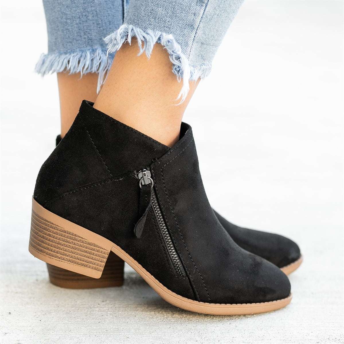 Women's Short Suede Ankle Boots 3