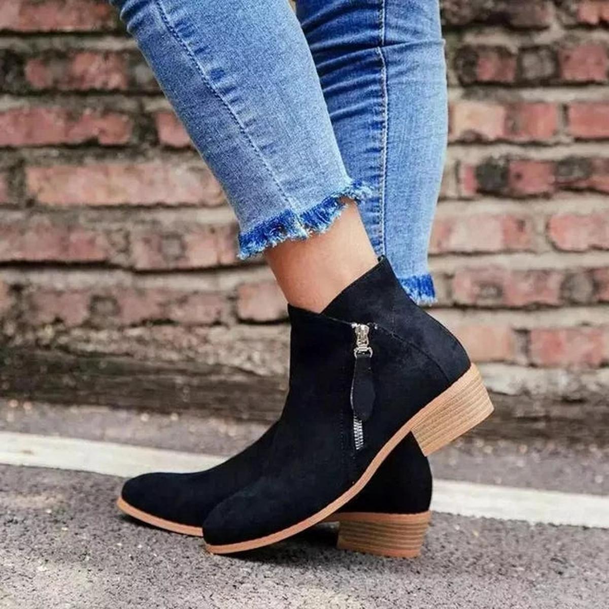 Women's Short Suede Ankle Boots 4