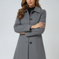Women's Single Breasted Winter Trench Coat 3