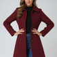 Women's Single Breasted Winter Trench Coat 6