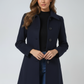 Women's Single Breasted Winter Trench Coat 9