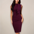 Women’s Sleeveless Sheath Cocktail Midi Dress 0