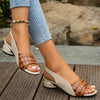 Women's Slingback Sandals with Elegant Heel 4