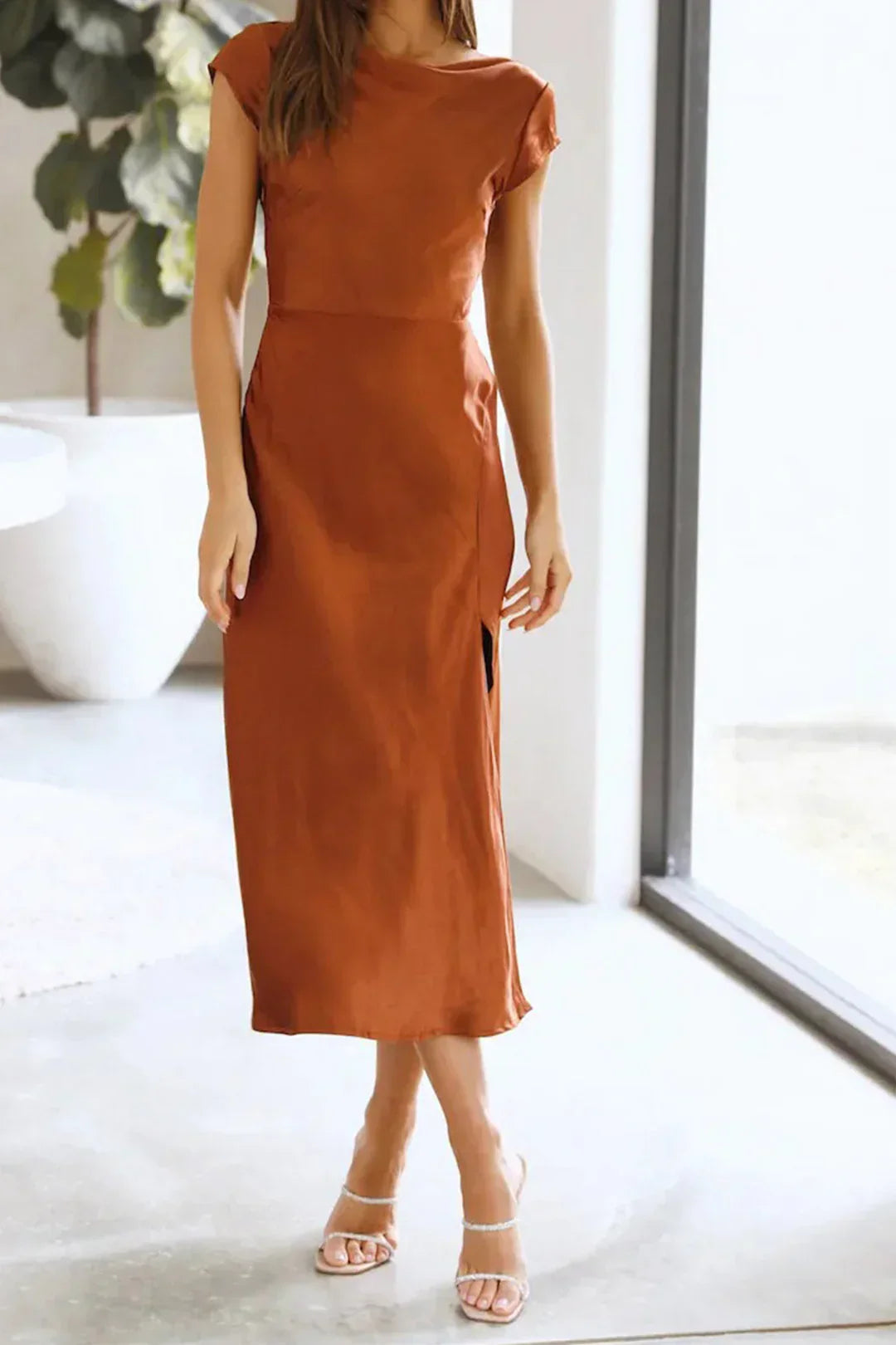 Women’s Slip Cocktail Midi Dress 1