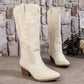 Women's Suede Cowboy Boots with Block Heel 7