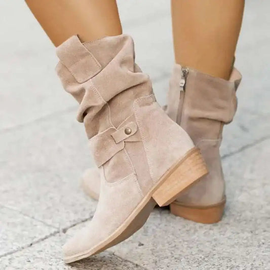 Women's Suede Knee-High Boots 1