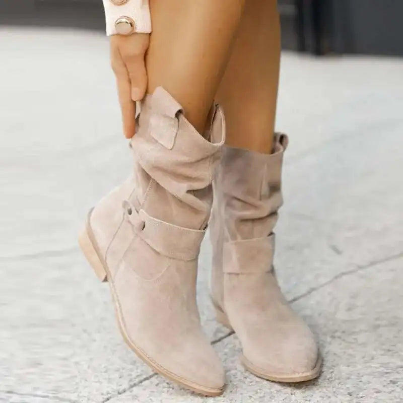 Women's Suede Knee-High Boots 2