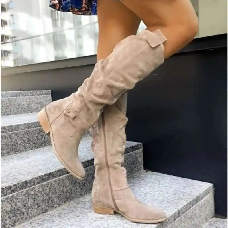Women's Suede Knee-High Boots 5